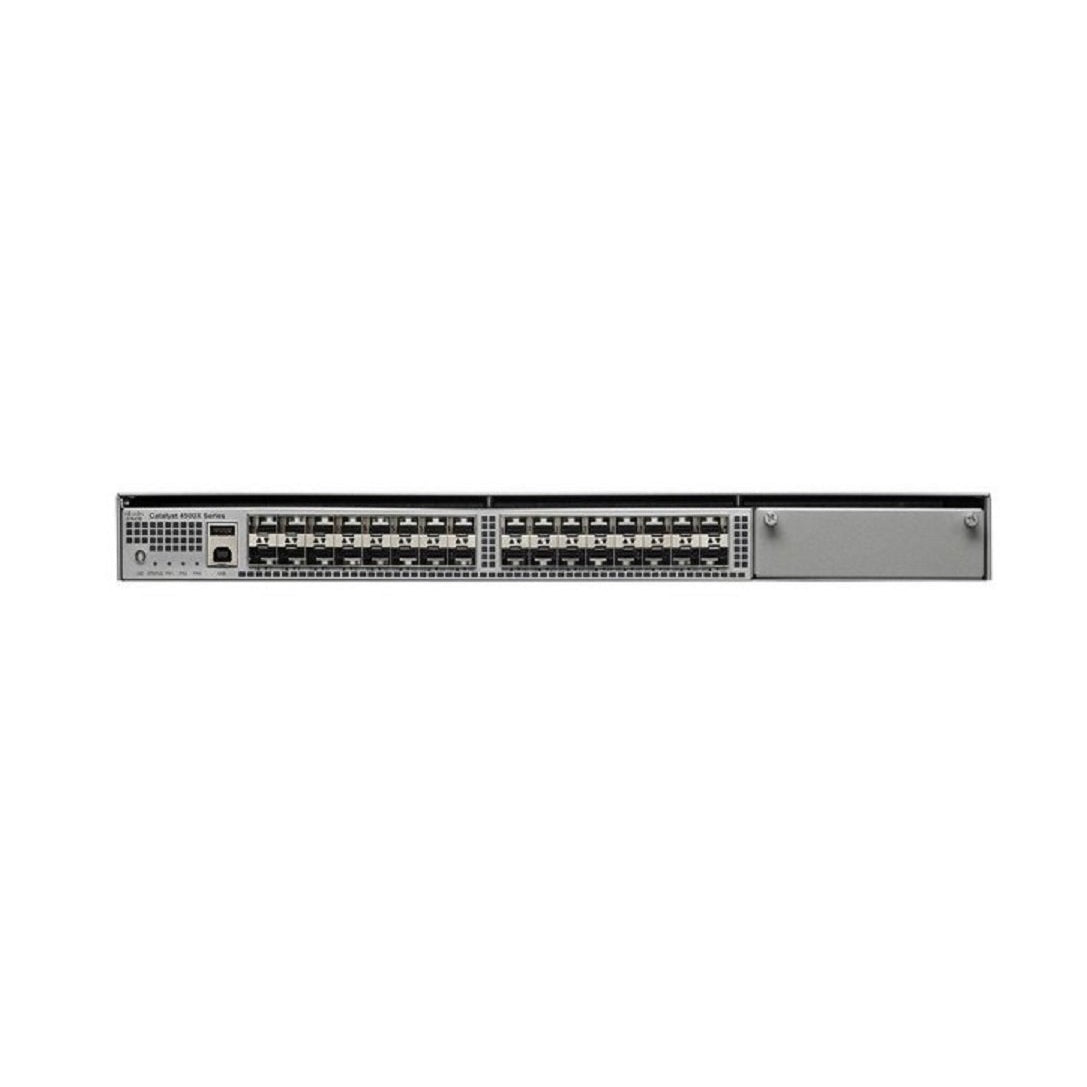 Cisco WS-C4500X-32SFP+,USED 48-Port 100Mbps RJ45 1U Switch, Black (Refurbished)