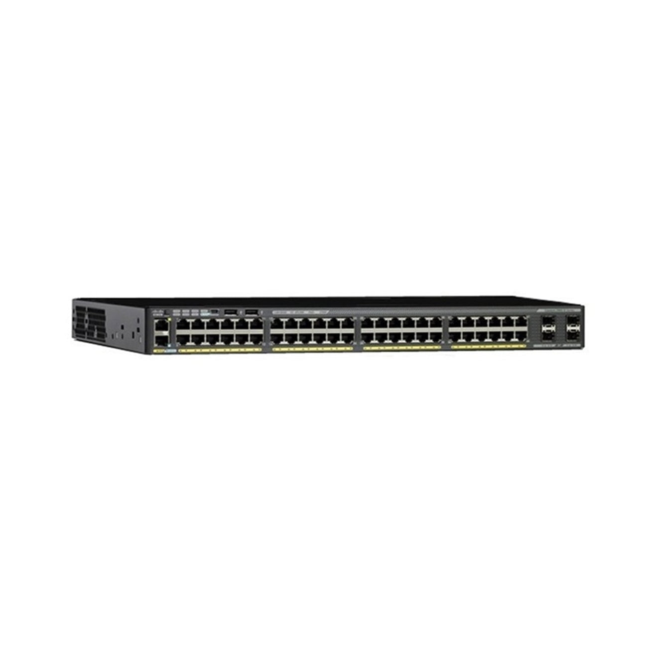 Cisco WS-C2960X-48FPD-L,USED 48-Port 100Mbps RJ45 1U Switch, Black (Refurbished)