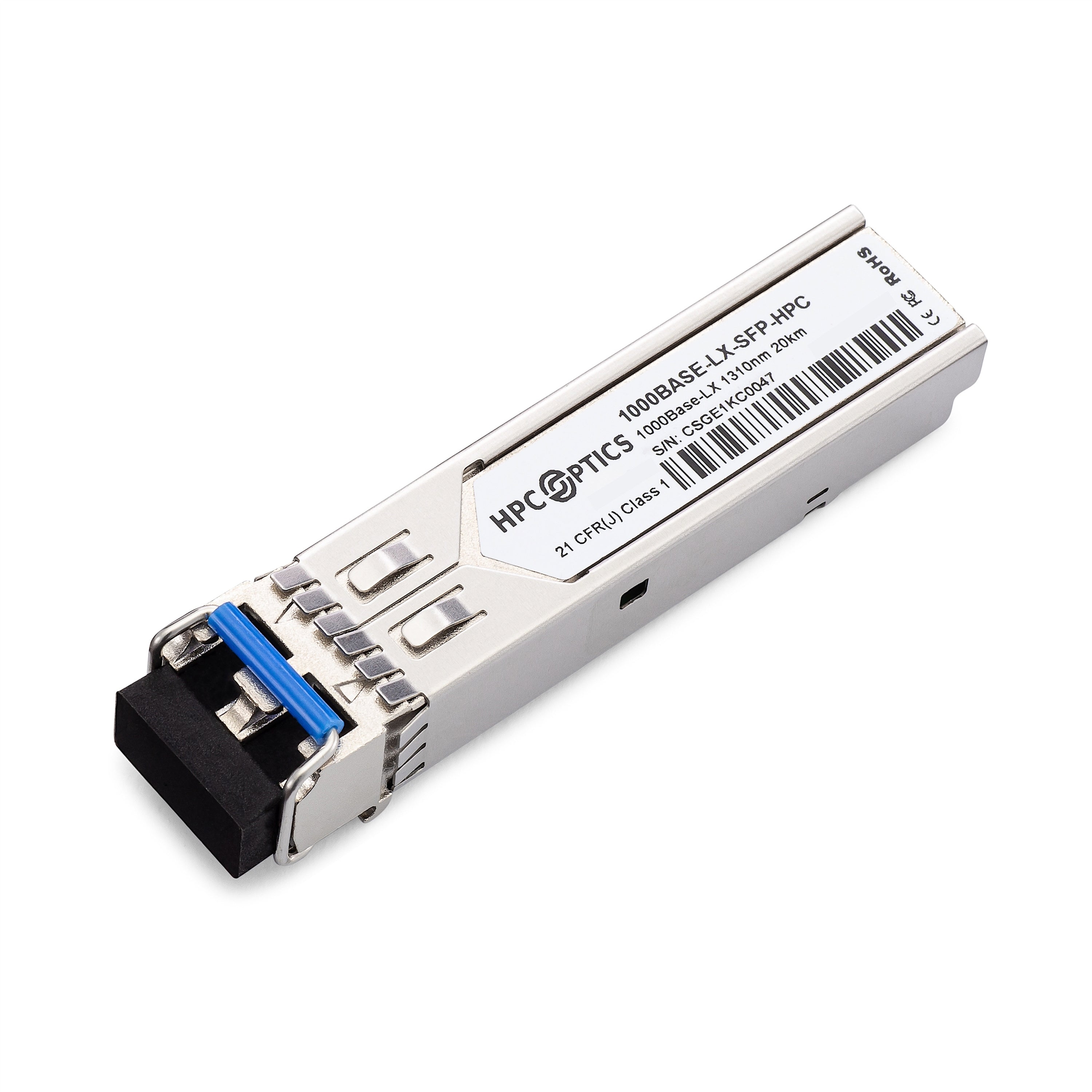 MRV SFP-GD-LX Compatible 1000BASE-LX/LH SFP 1310nm 10km-20km Transceiver, Silver (Certified Refurbished)