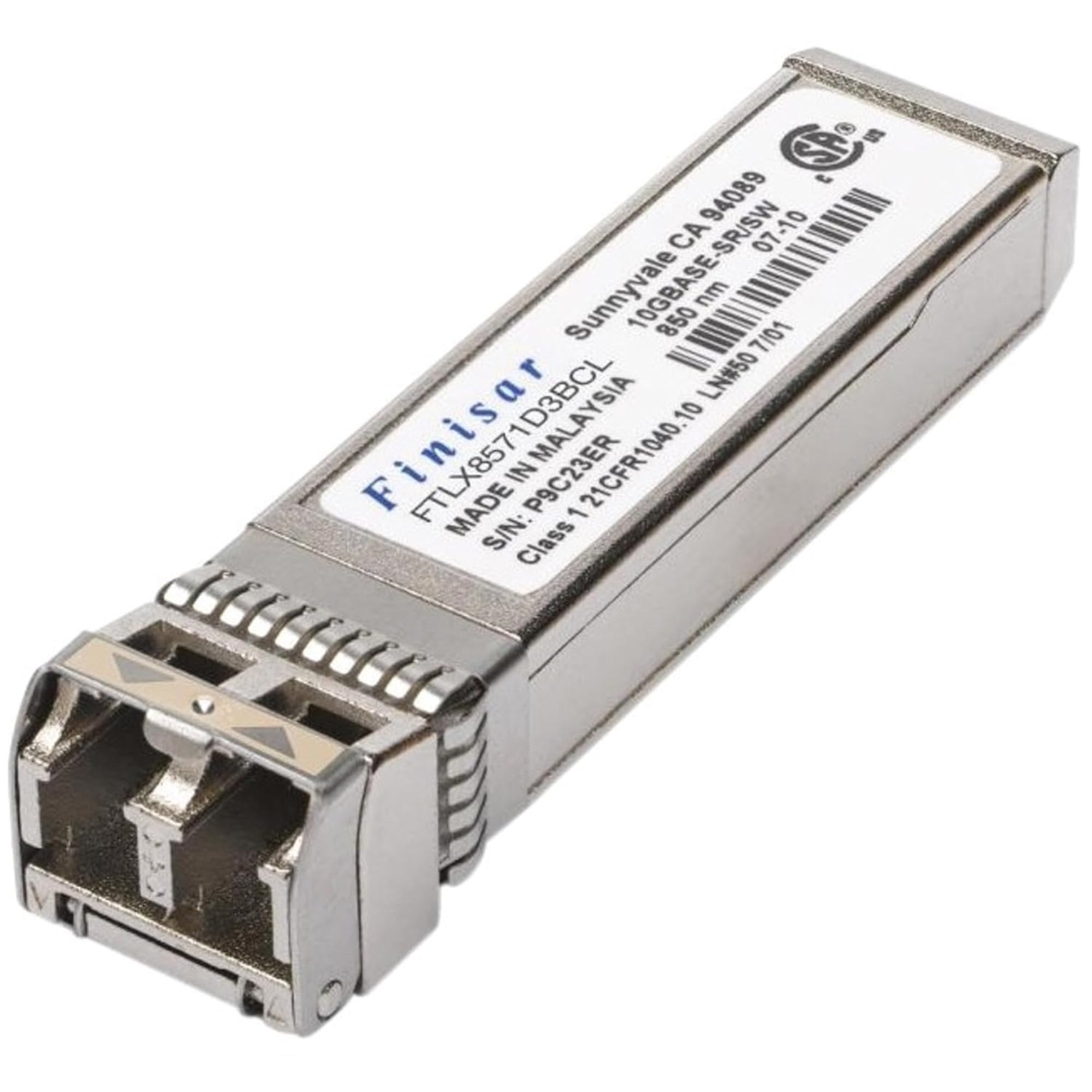 Juniper EX-SFP-10GE-SR FTLX8574D3BCL-J1 740-021308 10GB SFP+ Transceiver, Silver (Certified Refurbished)