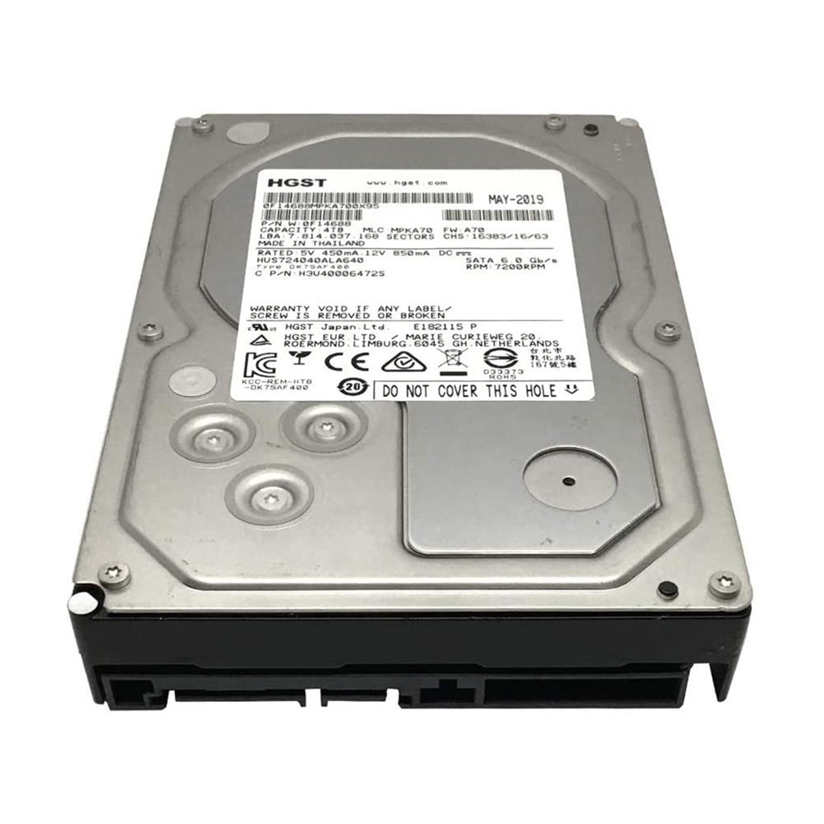 HGST HUS724040ALA640 Hitachi Ultrastar 7K4000 4TB 7200RPM SATA 6Gbps 64MB 3.5 (Used - Good)