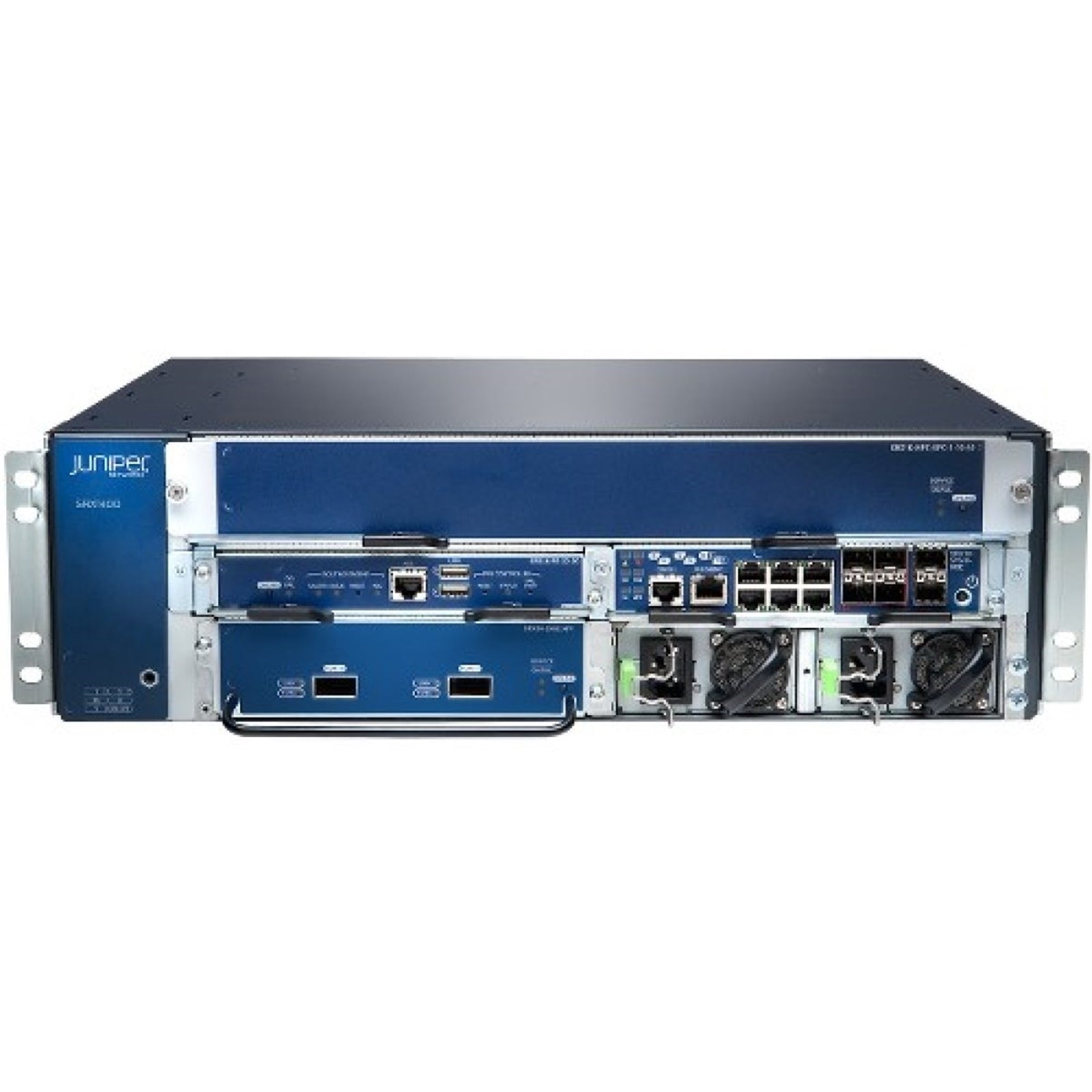 Juniper SRX1400BASE-XGE-AC Backplane, Fan, RE, AC PSU, XGE-SYSIO - no NPC/SPC (Used - Good)