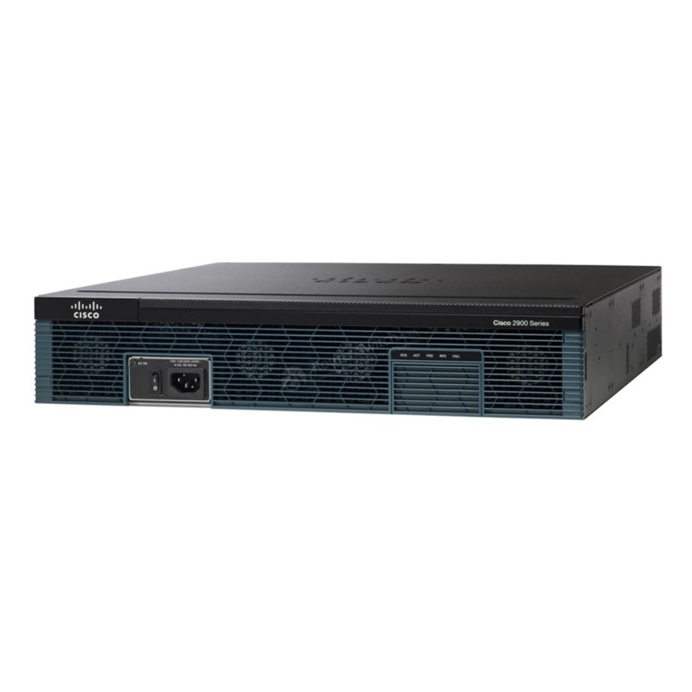 Cisco CISCO2951-HSEC+/K9 Wired WAN 3-Port 10/100/1000Mbps Gigabit,Black (Scratch and Dent)