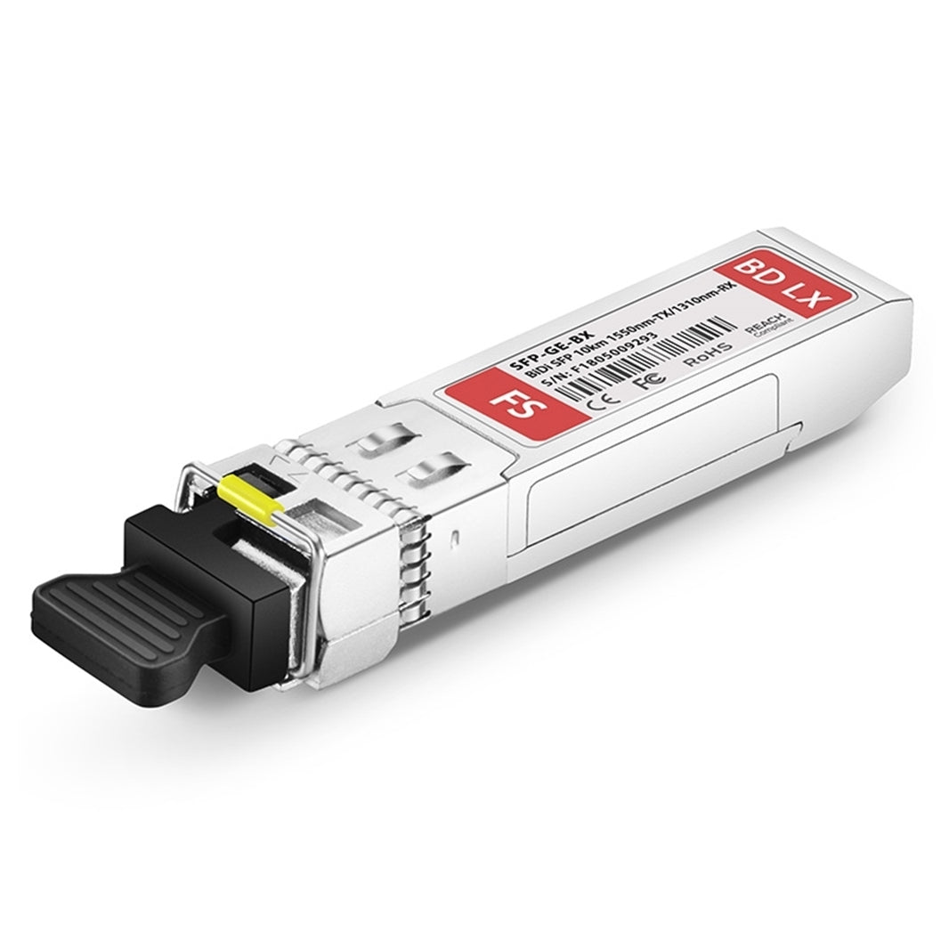 Cisco GLC-BX-10D Compatible 1000BASE-BX-D Simplex LC/UPC SMF Optical Transceiver, Silver (Certified Refurbished)