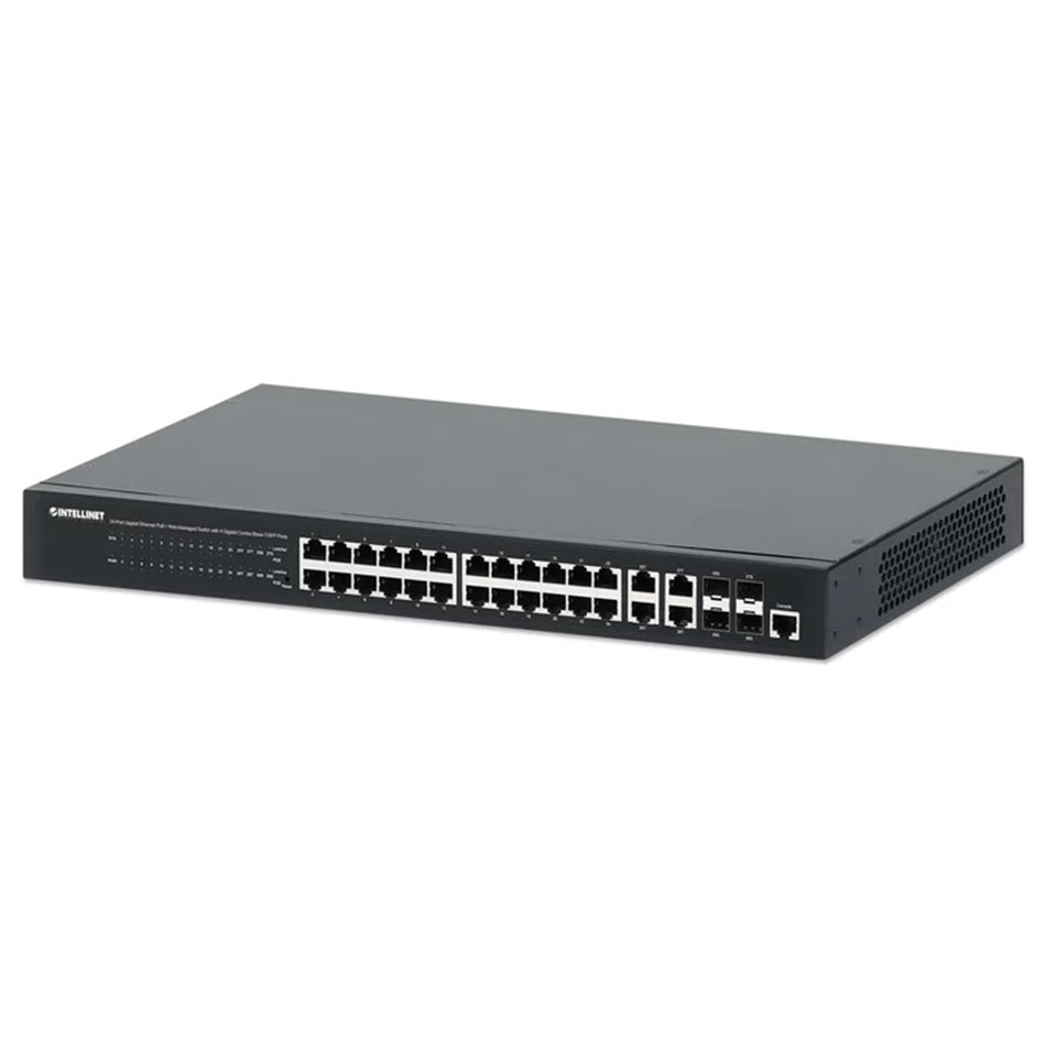 Intellinet 56142624-Port Gigabit Ethernet PoE+ Web-Managed Switch (Used - Good)