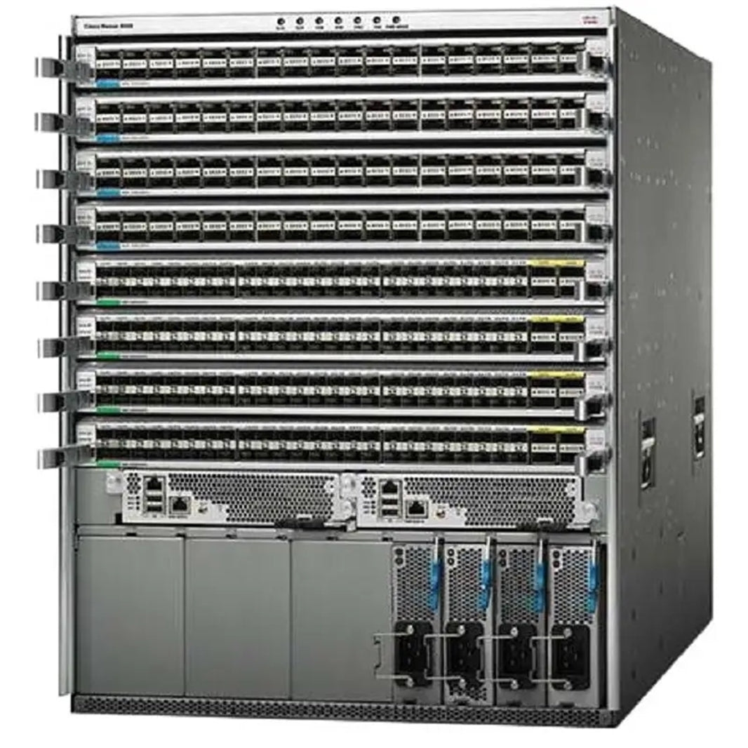 Cisco N9K-C9508 Nexus 9508 Chassis with 8 linecard slots - Barebones Chassis (Used - Good)
