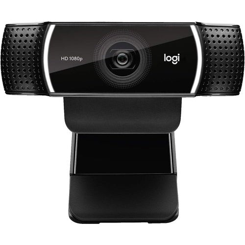 Logitech 860-000565 Auto-Focus 2MP Full HD (1920x1080) Webcam, Black (Certified Refurbished)