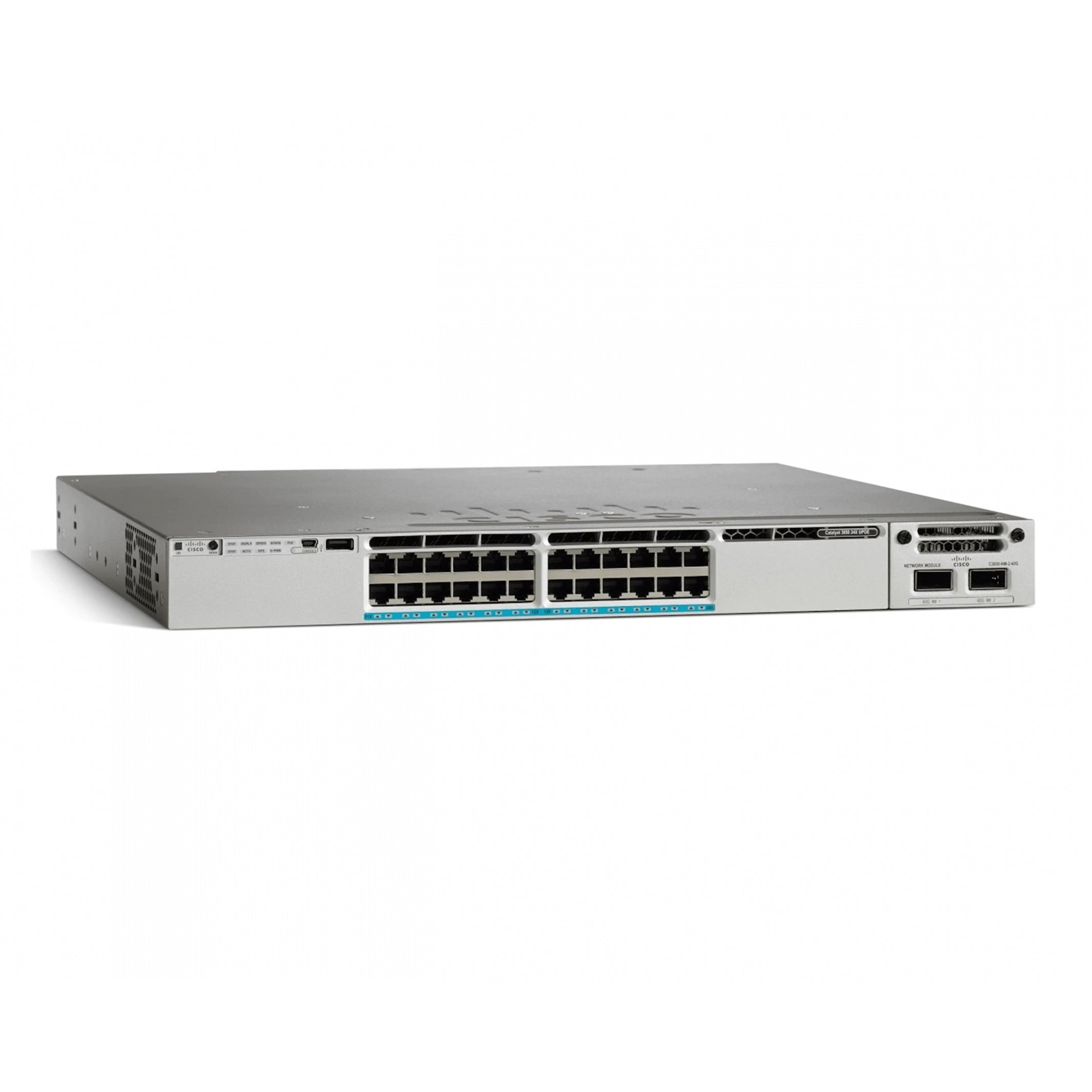 Cisco WS-C3850-24XU-S Cisco Catalyst 3850 24 mGig Port UPoE IP Base Grade B (Used - Good)