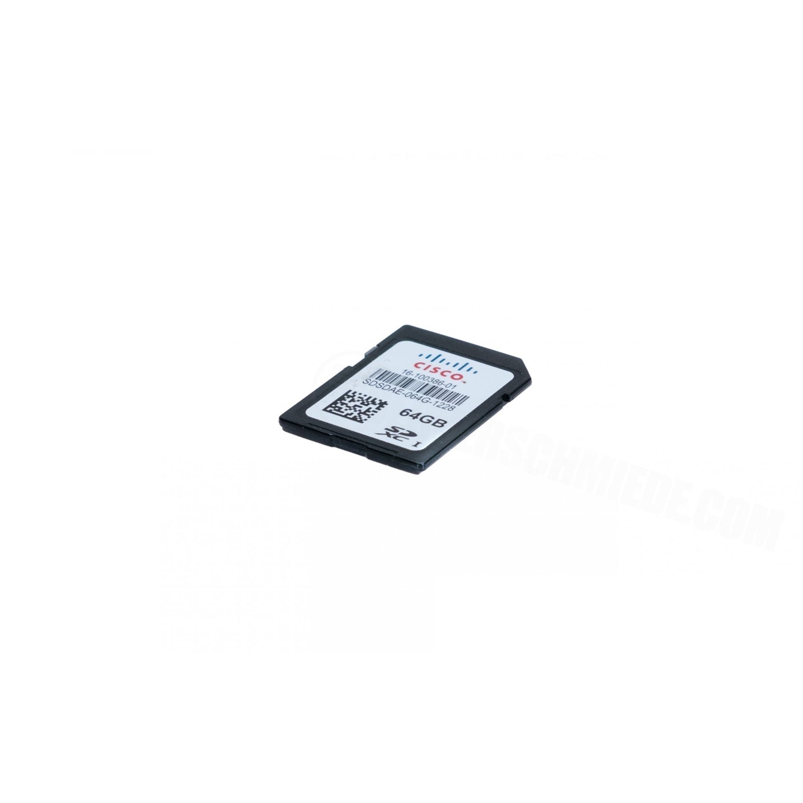 Cisco 16-100386-01 64GB SDHC Card, Black (Certified Refurbished)