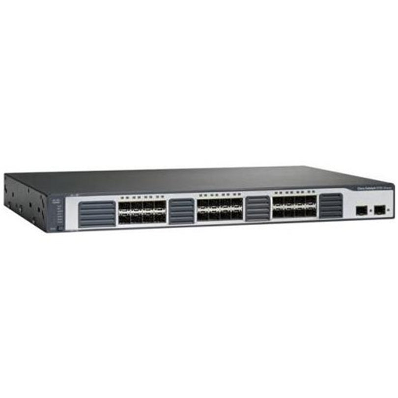 Cisco WS-C3750V2-24FS-S 24 Port Layer3 100BASE-FX+ 2SFP Catalyst Switch (Refurbished)