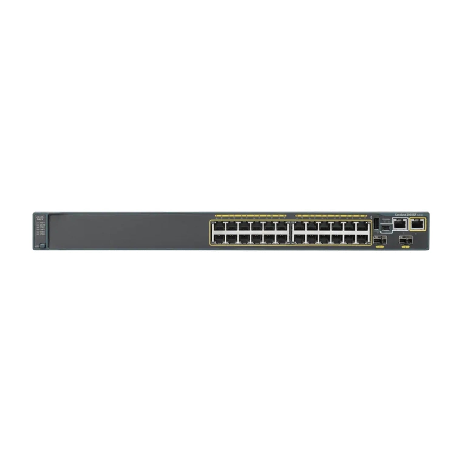 Cisco WS-C2960S-24TS-L 24-Port 100Mbps RJ45 1U Switch, Black (Used - Good)