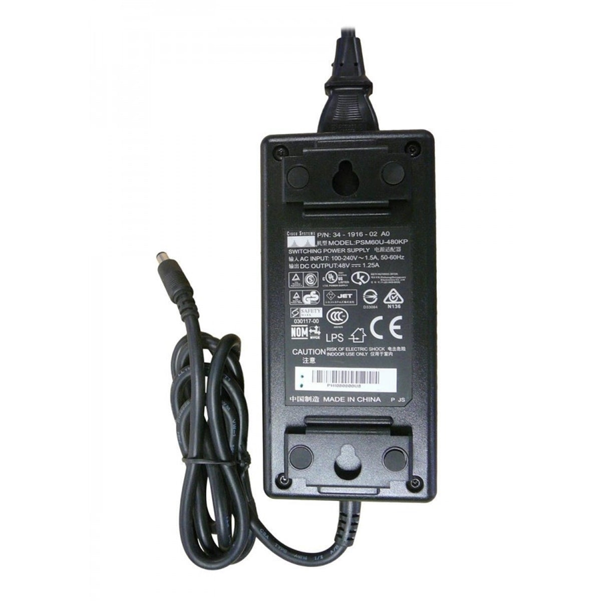 Cisco 34-1916-02 PSM60U-480KP Switching Power Supply, Black (Certified Refurbished)