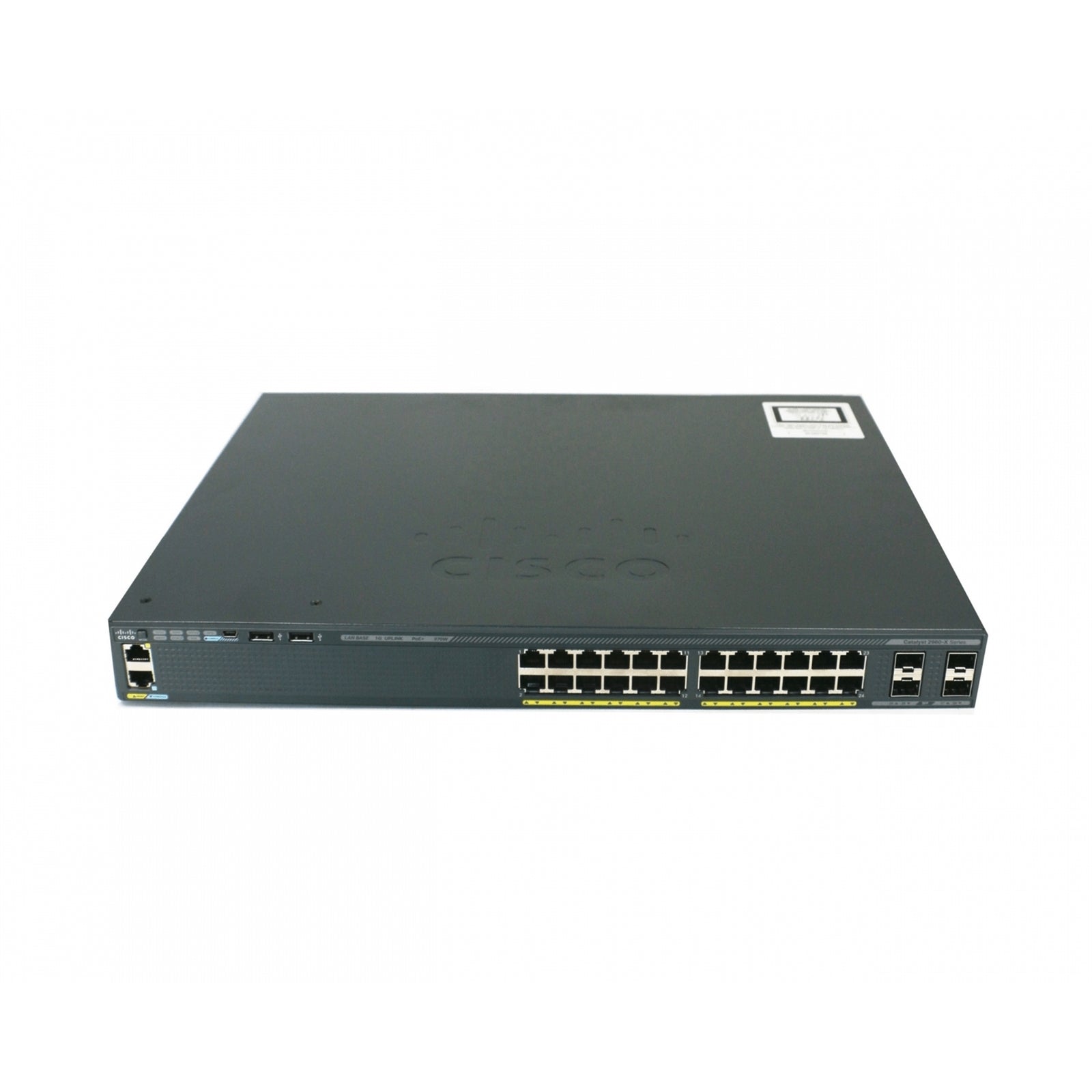 Cisco WS-C2960X-24PS-L Cat 2960-X 24 GIGE POE 370W, 4 x 1G SFP, LAN Base