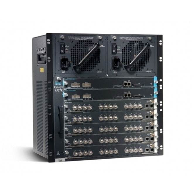Cisco WS-C4507R-E Wired WAN 8-Port 10/100/1000Mbps Gigabit, Black (Certified Refurbished)