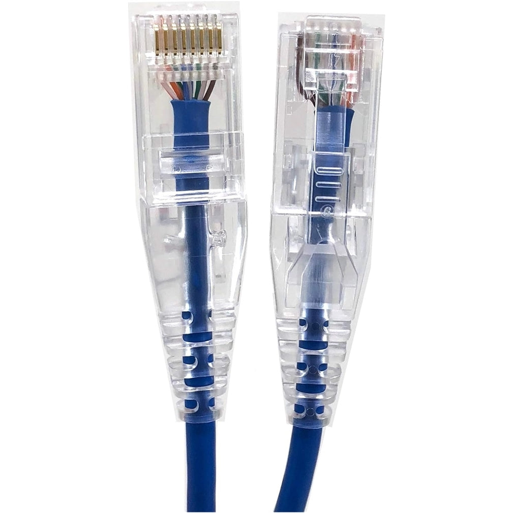 MICROCONNE E08-050BL-SLIM 50' CAT6 Network Cable (Blue)