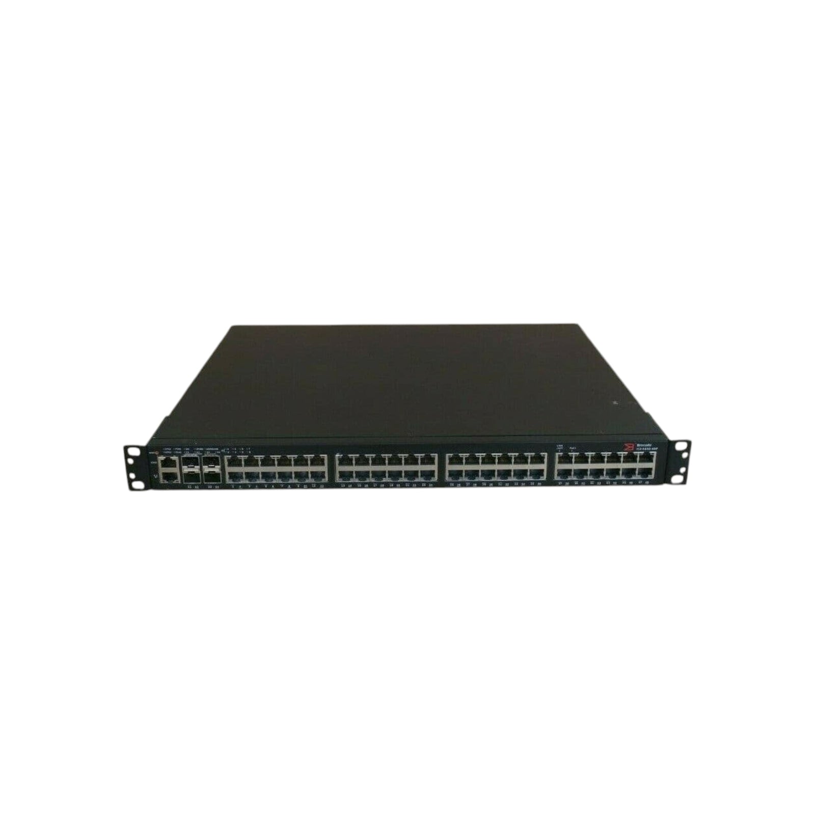 Brocade ICX6450-48 48-port 1 GbE switch, 2×1 GbE SFP+ (upgradable to 10 GbE) Grade A (Used - Good)