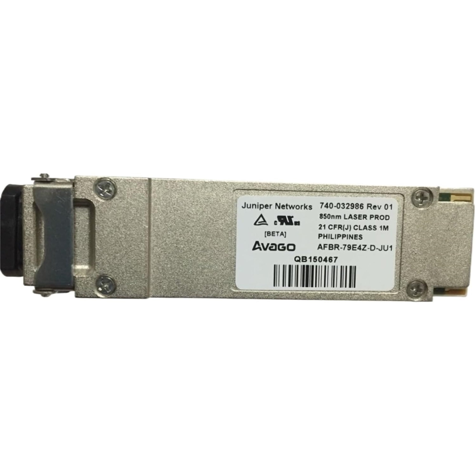 Avago AFBR-79E4Z-D QSFP+ Pluggable, Parallel Fiber-Optics Module for 40 Gb Eth, Silver (Certified Refurbished)