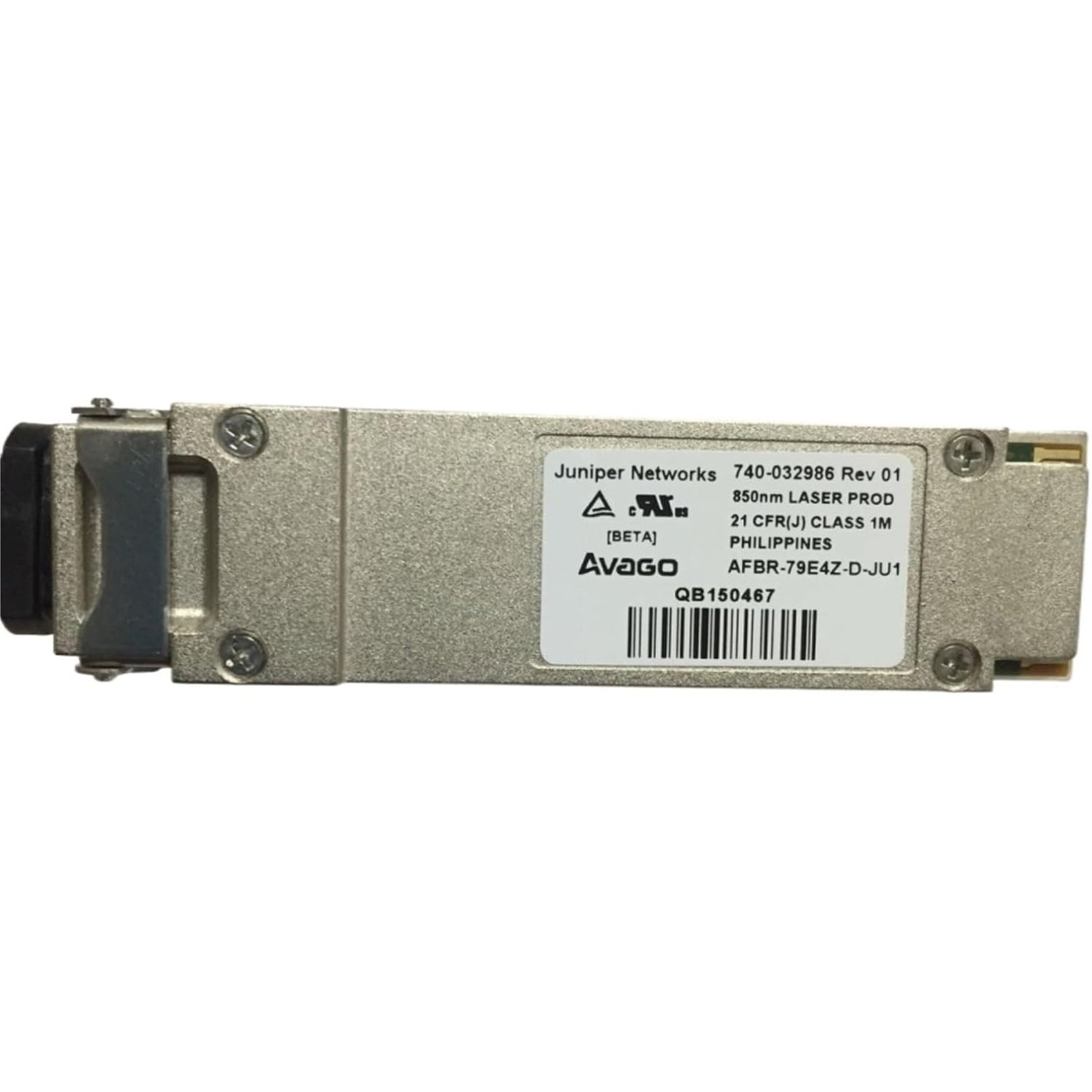 Avago AFBR-79E4Z-D QSFP+ Pluggable, Parallel Fiber-Optics Module for 40 Gb Eth, Silver (Certified Refurbished)