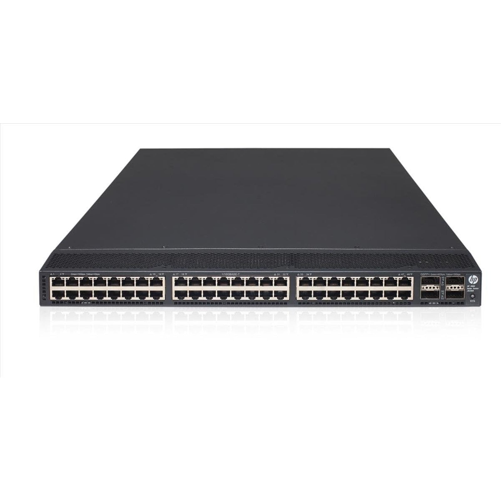 HP JG336A 48-Port WiFi 5 100Mbps RJ45 Desktop Specialty Switch, Black (Used - Good)