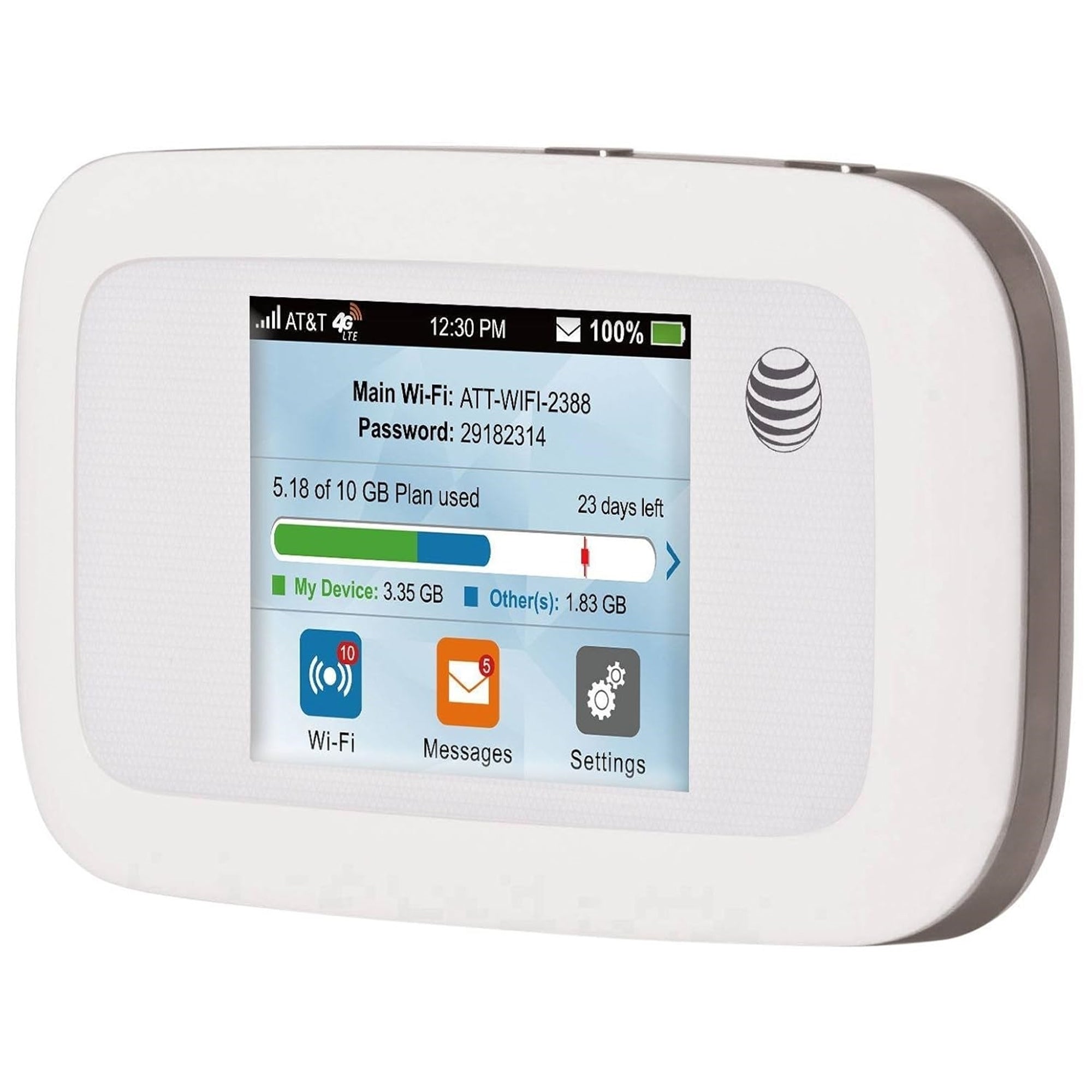ZTE MF923 802.11N Internal Mobile Wifi Hotspot 4G LTE, White (Refurbished)