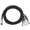 MELLANOX MCP7904-X02AA ETH 40GbE to 4x10GbE, QSFP to 4xSFP+, 2.5m., Black (Certified Refurbished)