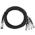 MELLANOX MCP7904-X02AA ETH 40GbE to 4x10GbE, QSFP to 4xSFP+, 2.5m., Black (Certified Refurbished)