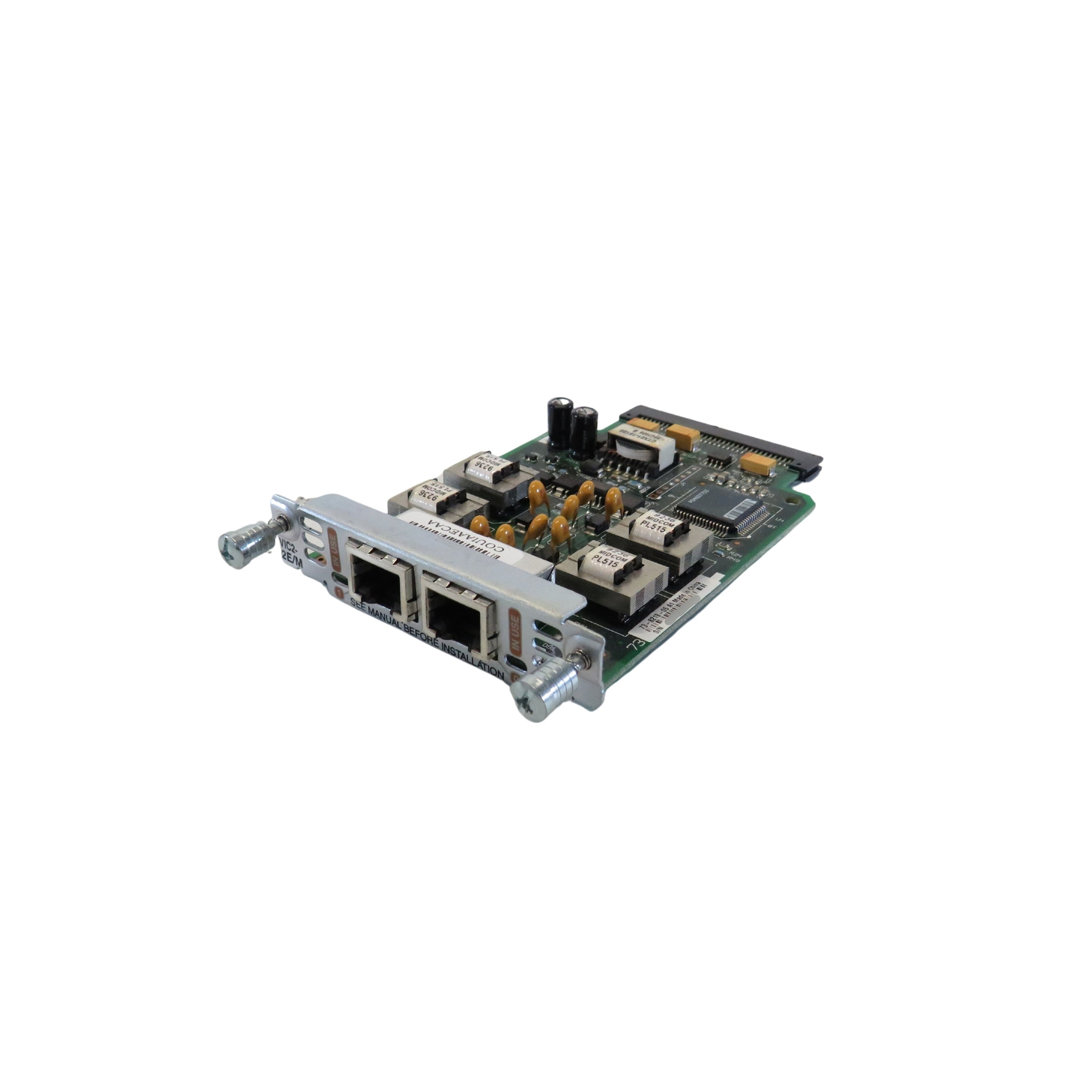 Cisco VIC2-2E/M 2 Port Voice Interface Card, Green (Certified Refurbished)