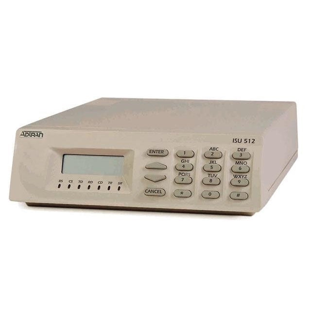 Adtran ISU 512 ISDN Inverse Multiplexer 4 x ISDN BRI (U) Network 1 x DTE 1 x DTE 1 x DTE 512Kb,White (Certified Refurbished)