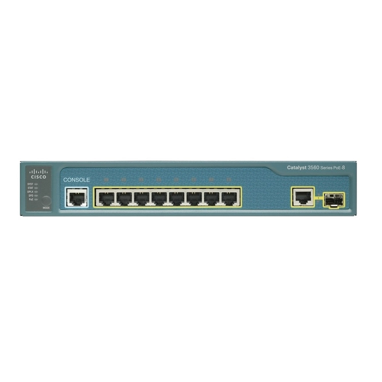 Cisco WS-C3560-8PC-S 8-Port WiFi 5 100Mbps RJ45 Desktop Specialty Switch, Grey (Used - Good)