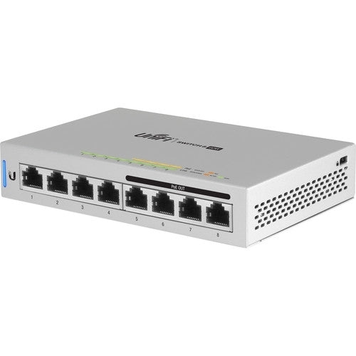 Ubiquiti Networks US-8-60W UniFi 8-Port Gigabit PoE Compliant Managed Switch (New Open Box)