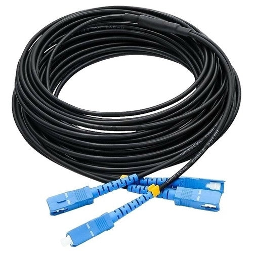 LEVITON 402-49886-DSC 15' 5 Fast-Cure SC Duplex Clip (bag of 25) Network Cable (Black) (New Open Box)