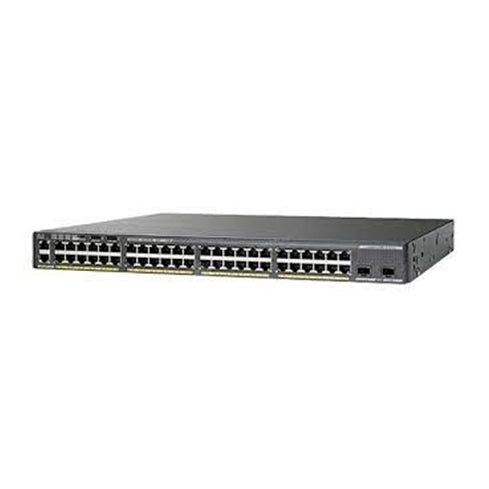 Cisco WS-C2960XR-48LPS-I,REF 48-Port WiFi 5 100Mbps RJ45 Desktop Specialty Switch, Black (Certified Refurbished)