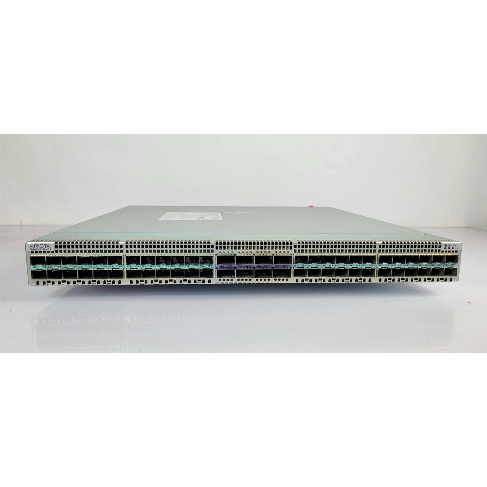 Arista DCS-7050SX3-48YC8-F 7050X3, 48x25GbE SFP & 8x100GbE QSFP, F-to-R, 2x AC (New Open Box)