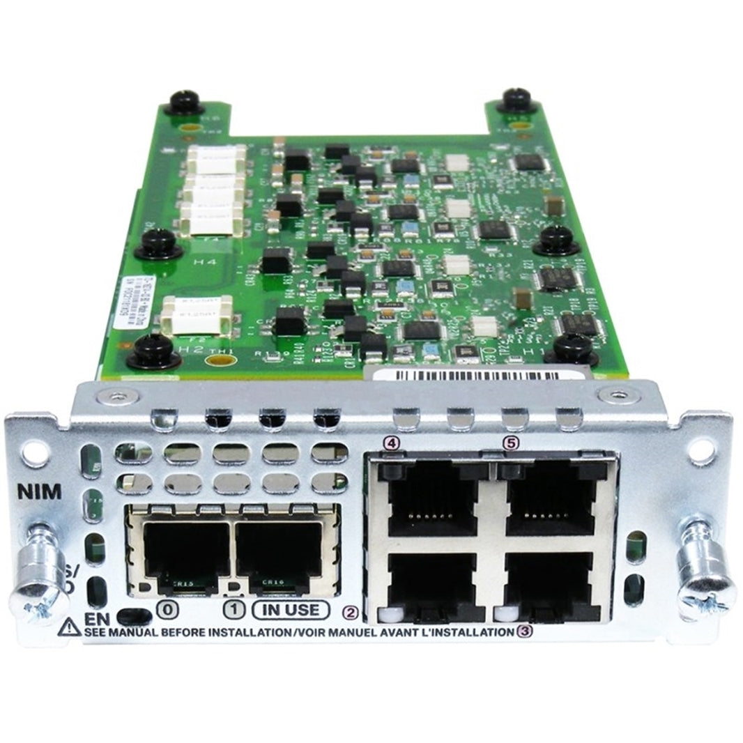 Cisco NIM-2FXS/4FXO 2-Port FXS/FXS-E/DID and 4-Port FXO Network Interface Module (Refurbished)