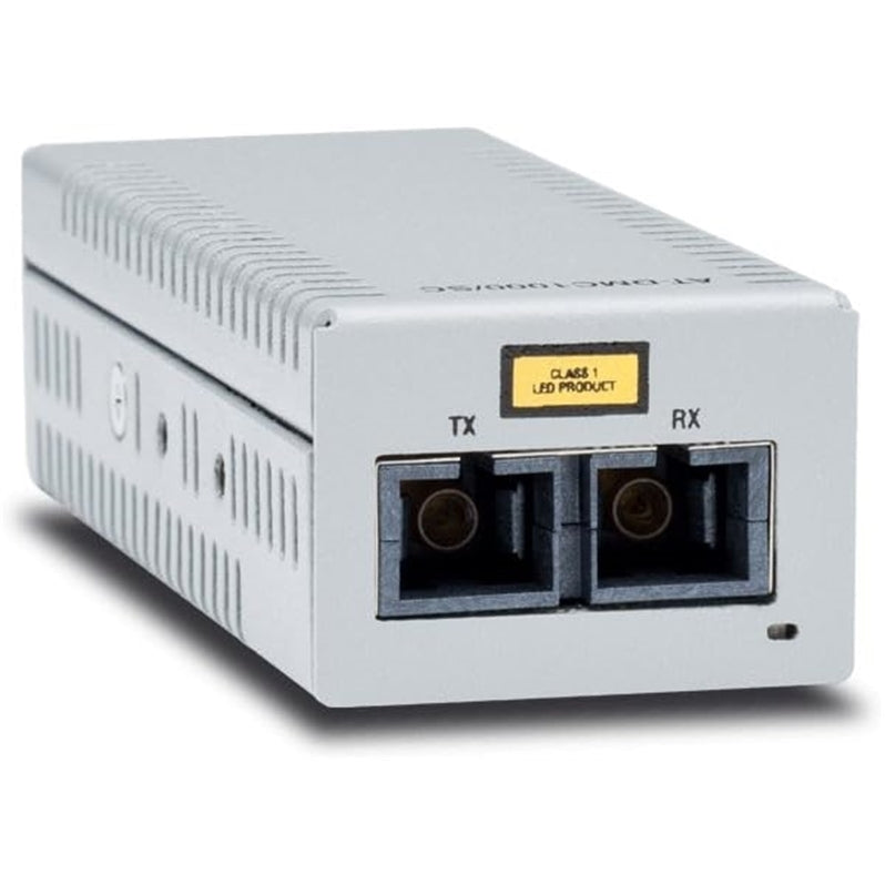 ALLIEDTELE AT-DMC1000/SC-90 Fiber Media Converter Transceiver, White (New Open Box)