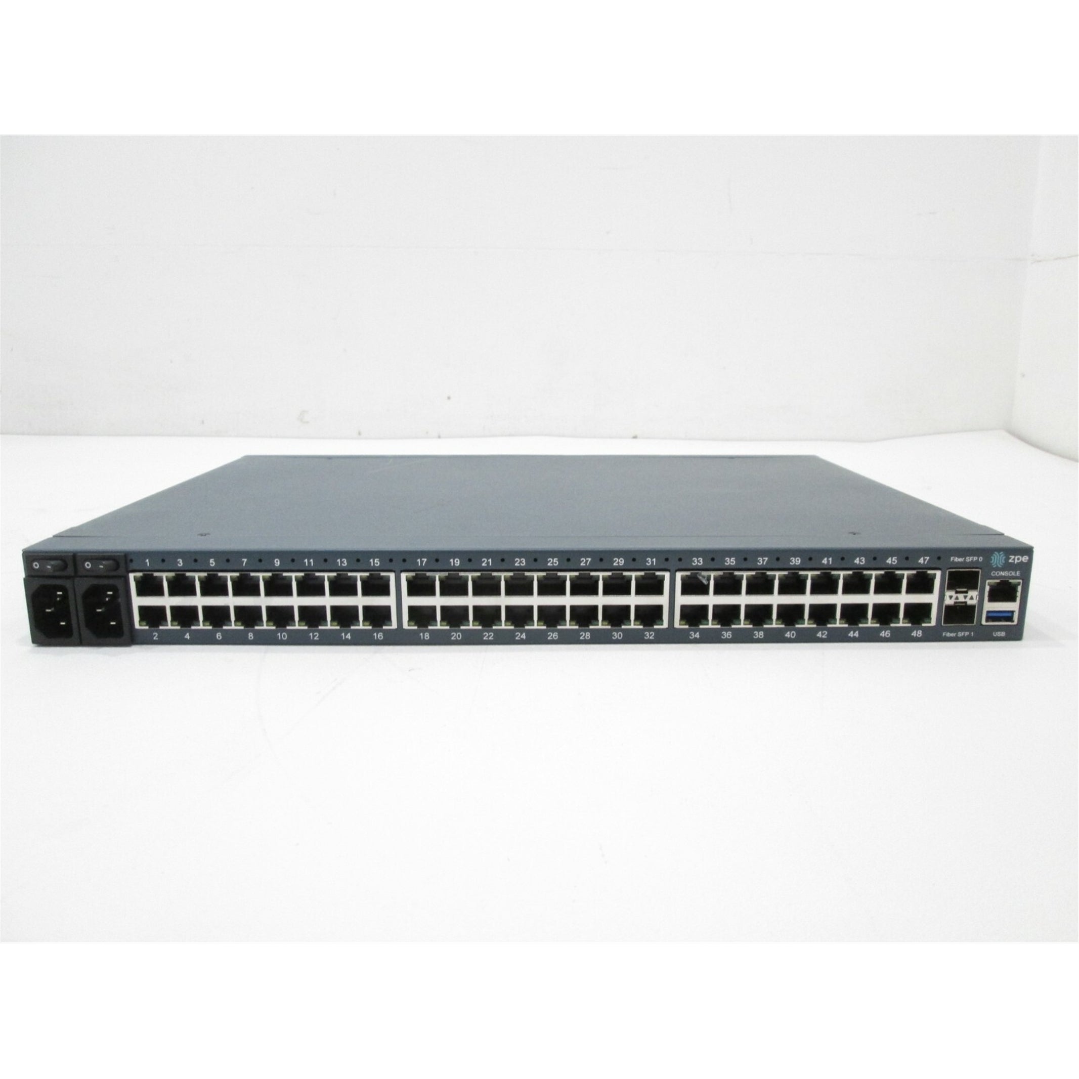 ZPE NSC-T48S-STND-DAC-B-SFP 48-Port 100Mbps RJ45 1U Specialty Switch, Blue (Certified Refurbished)