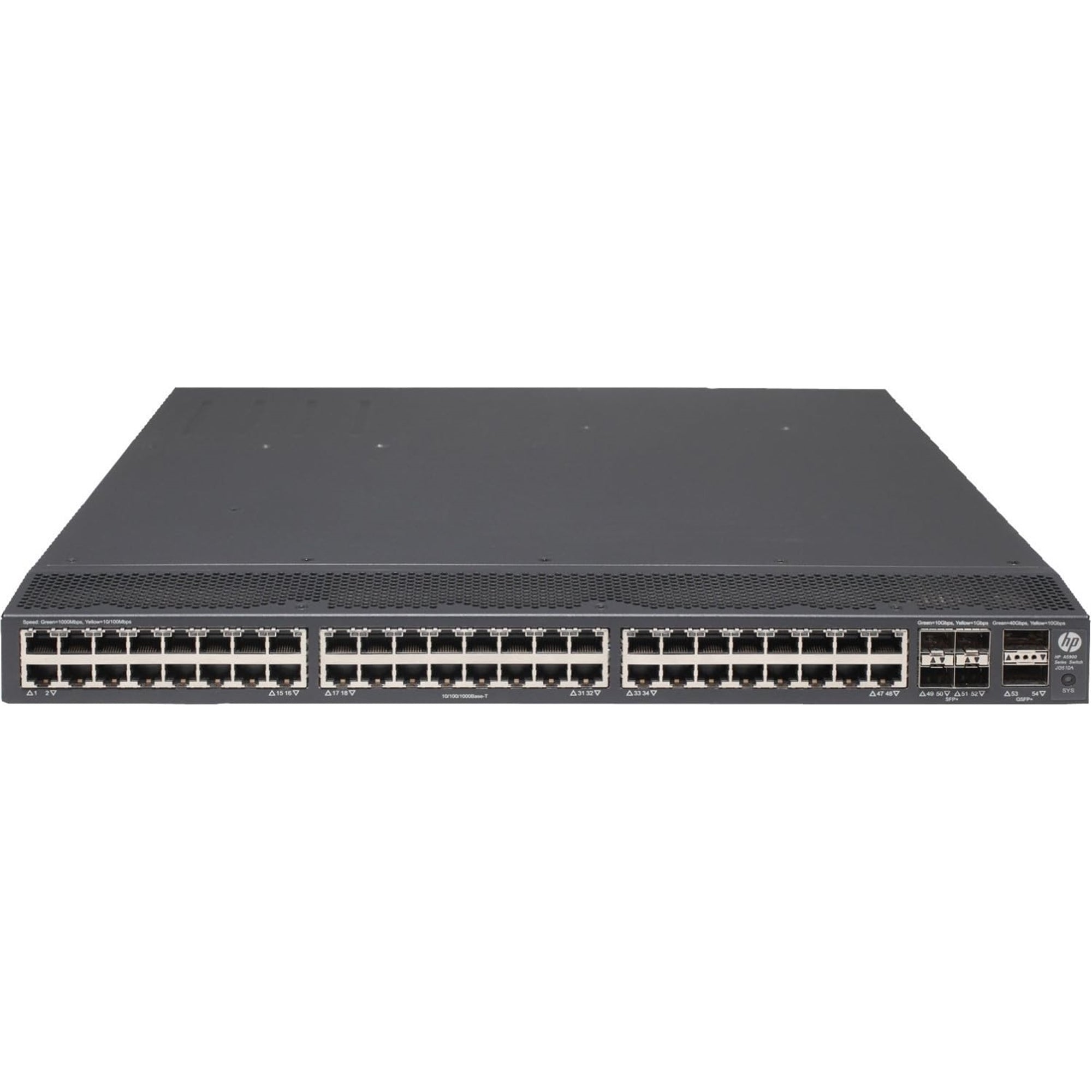 HP JG510A 48-Port 100Mbps RJ45 1U Specialty Switch, Black (Certified Refurbished)