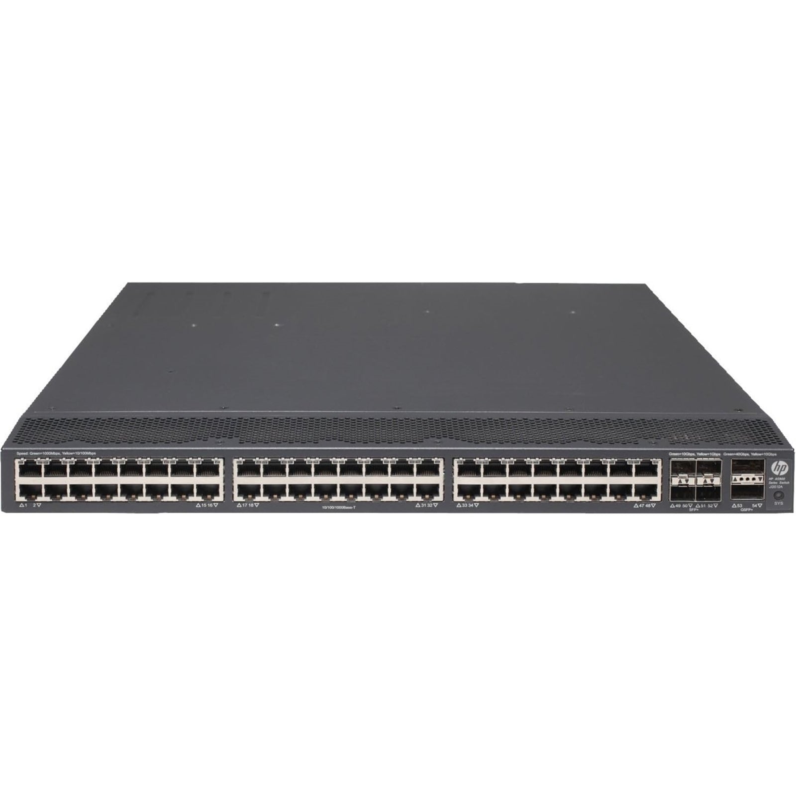 HP JG510A 48-Port 100Mbps RJ45 1U Specialty Switch, Black (Certified Refurbished)
