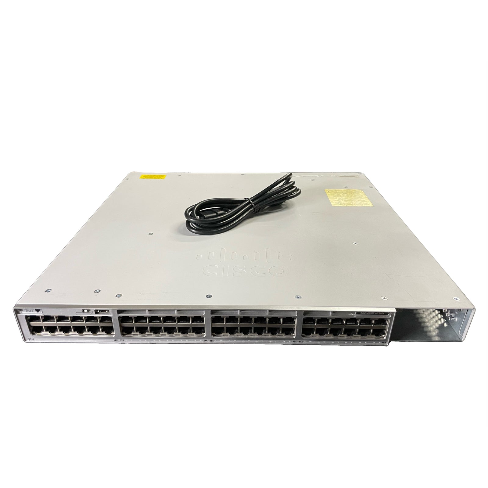 Cisco C9300-48P-A 48-Port WiFi 5 100Mbps RJ45 1U Specialty Switch, White