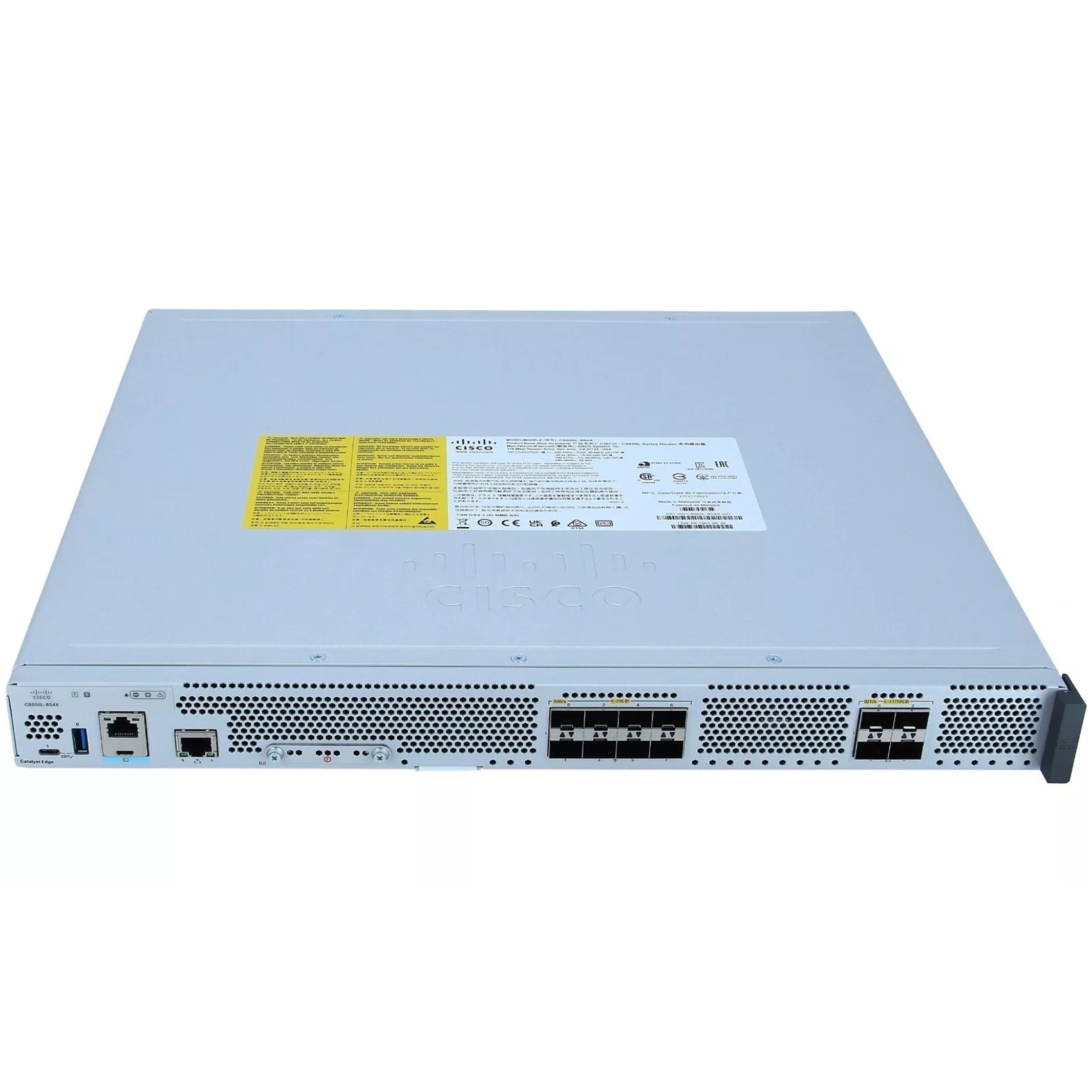 Cisco C8500L-8S4X Catalyst 8500 Series 4x SFP+ and 8x SFP, 4x10GE, 8x1GE Grade C (Used - Good)