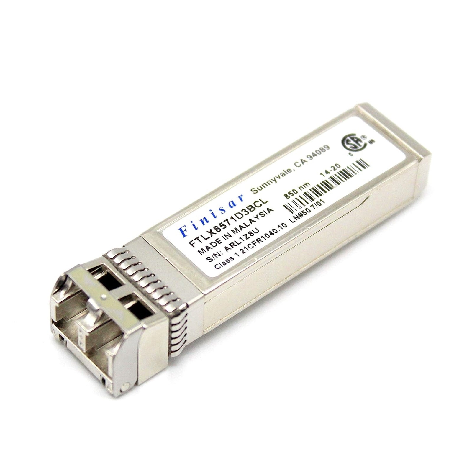 FINISAR FTLX8571D3BCL 10GB 850NM SFP+ (Certified Refurbished)