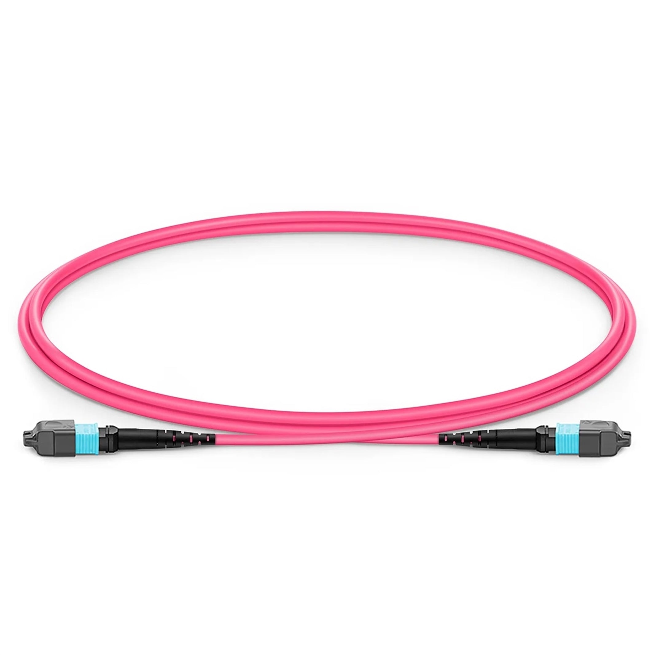 FIBERTRONI PP700AR010X5C Fiber Optic MTRJ to Fiber Optic MTRJ, 16.4 ft., Pink