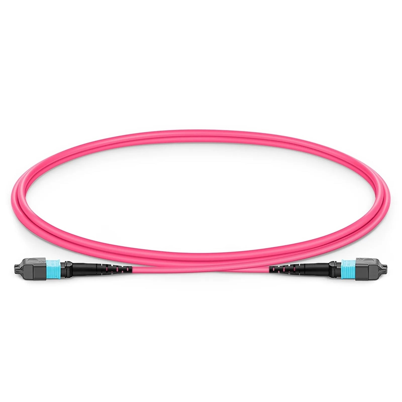 FIBERTRONI PP700AR010X5C Fiber Optic MTRJ to Fiber Optic MTRJ, 16.4 ft., Pink