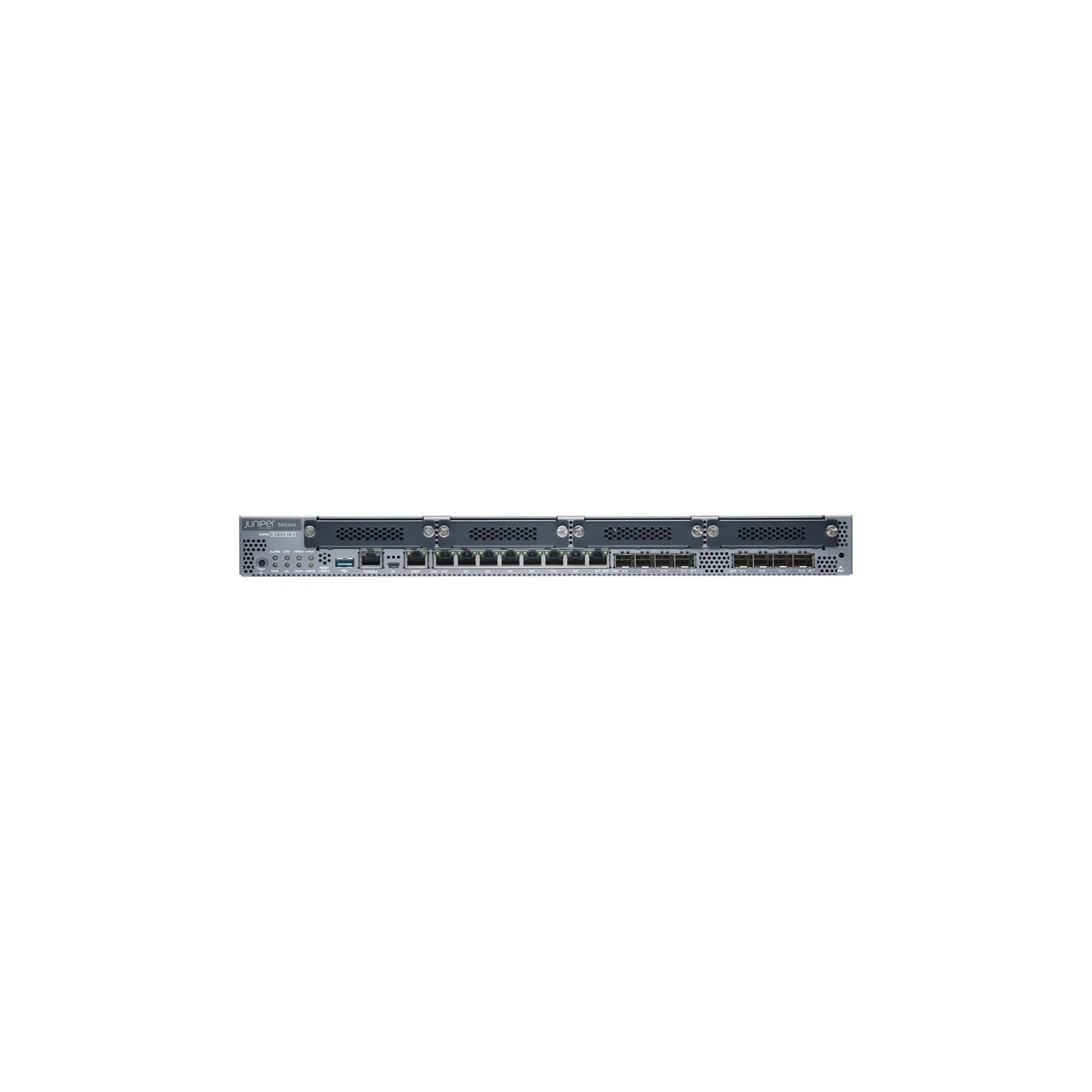 Juniper SRX345-SYS-JB-2AC SRX345 Services Gateway w/ 16GE, 4x MPIM slots, 4G RAM Grade A (Used - Good)