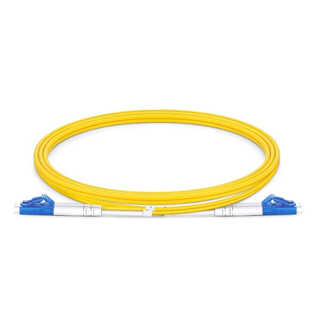 FS SM-LCU-LCU-DX-FS-5M-PVC 9/125 Single Mode Fiber Patch Cable, Yellow ...