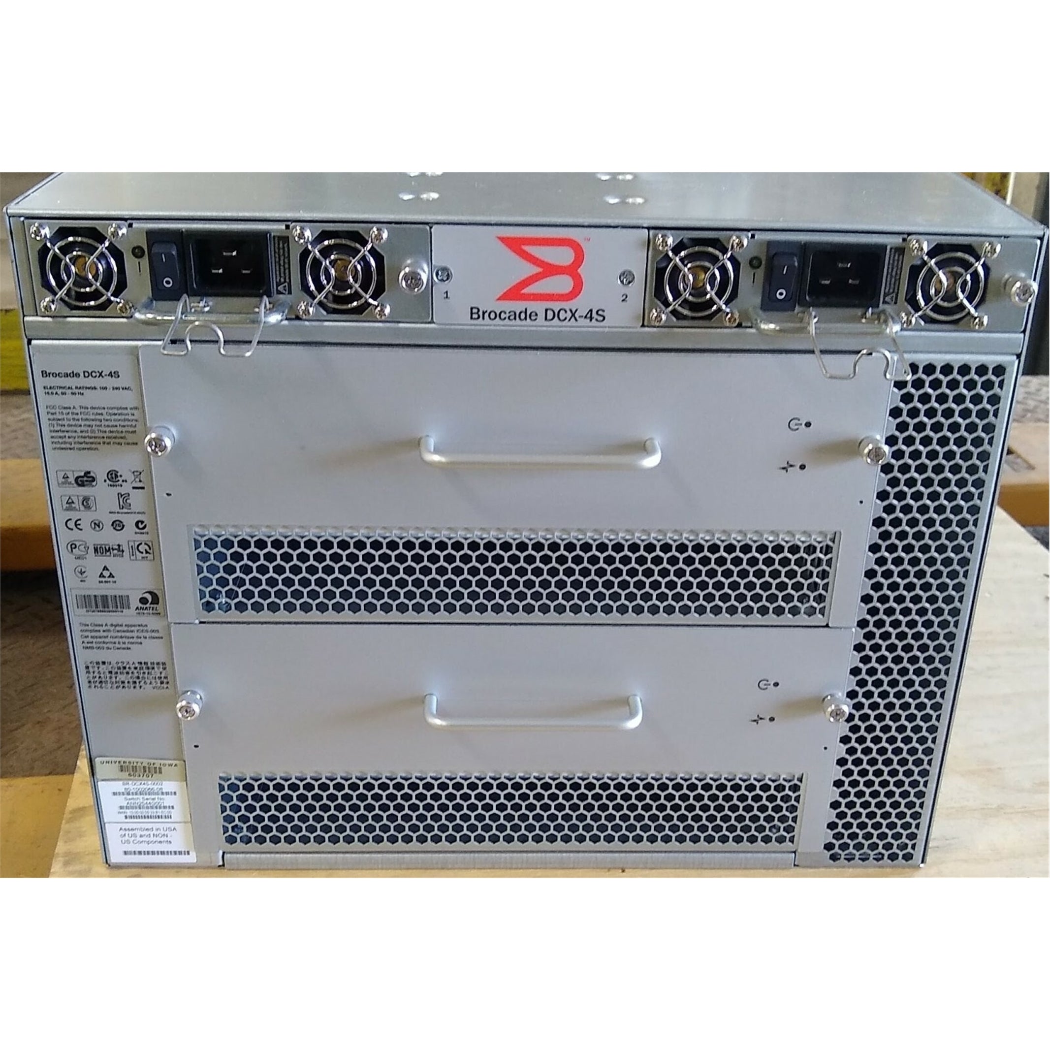 Broadcom 14-U BR-DCX4S-0002 Backbone FC Chassis (Certified Refurbished)