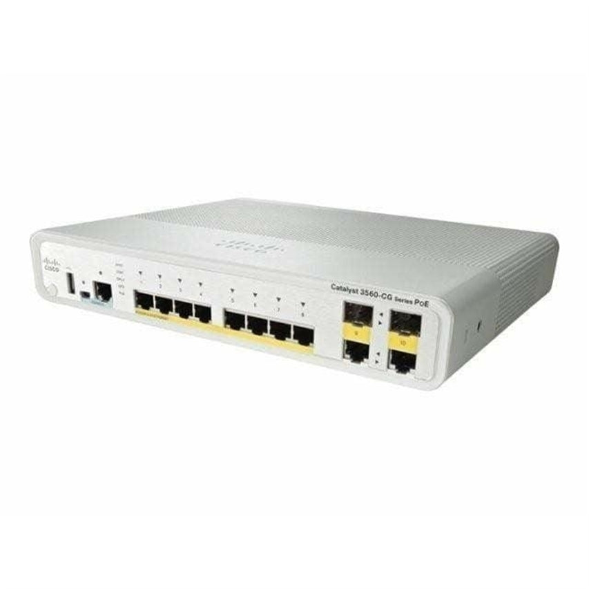 CISCO WS-C3560C-8PC-S 8 FE PoE, 2 x Dual Uplink, IP Base Ethernet Switch (Scratch and Dent)