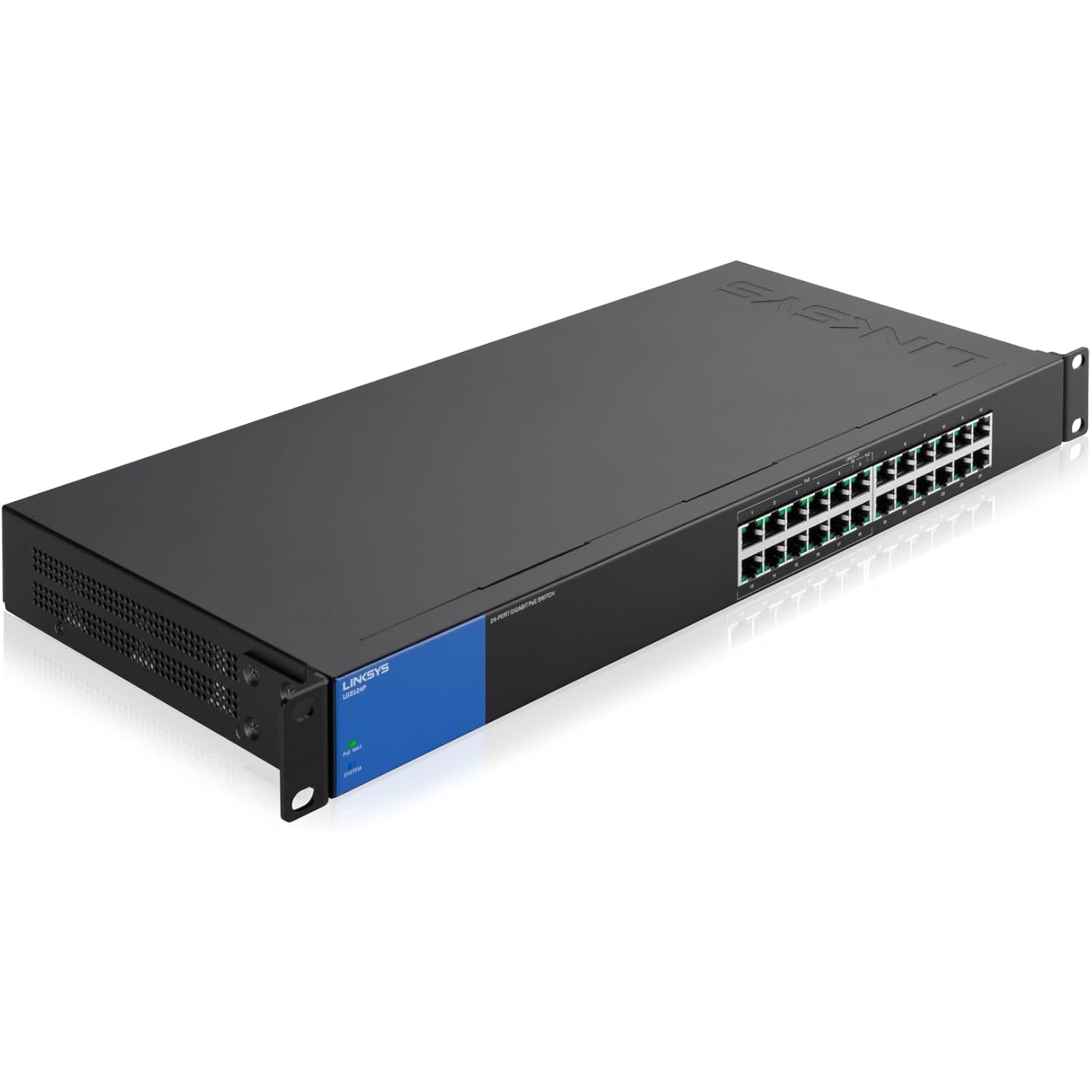 Linksys LGS124P 24-Port Business Gigabit w/12-port PoE+ unmanaged Switch