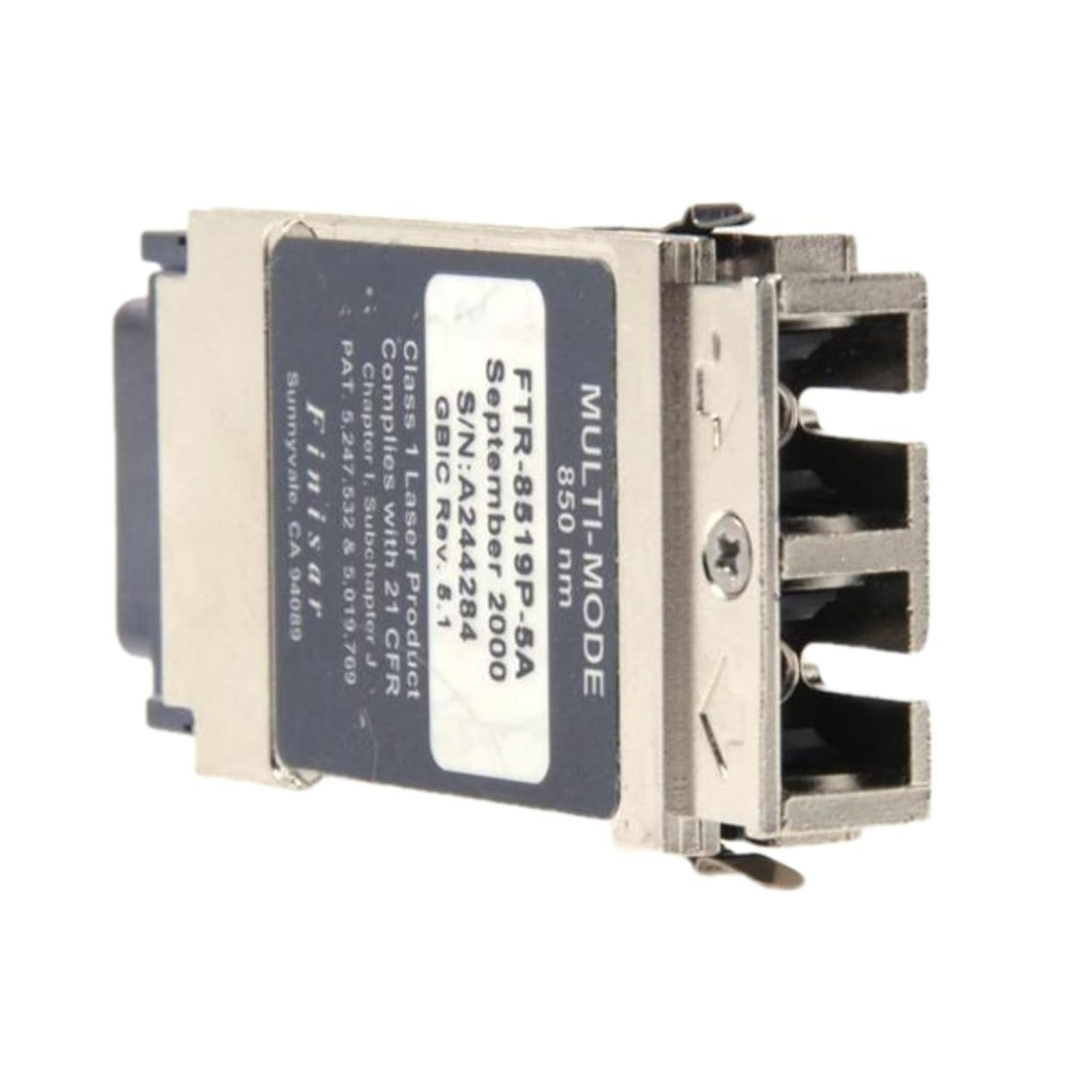 FINISAR FTR-8519P-5A 1000BASE-SX Transceiver, Silver (Certified Refurbished)