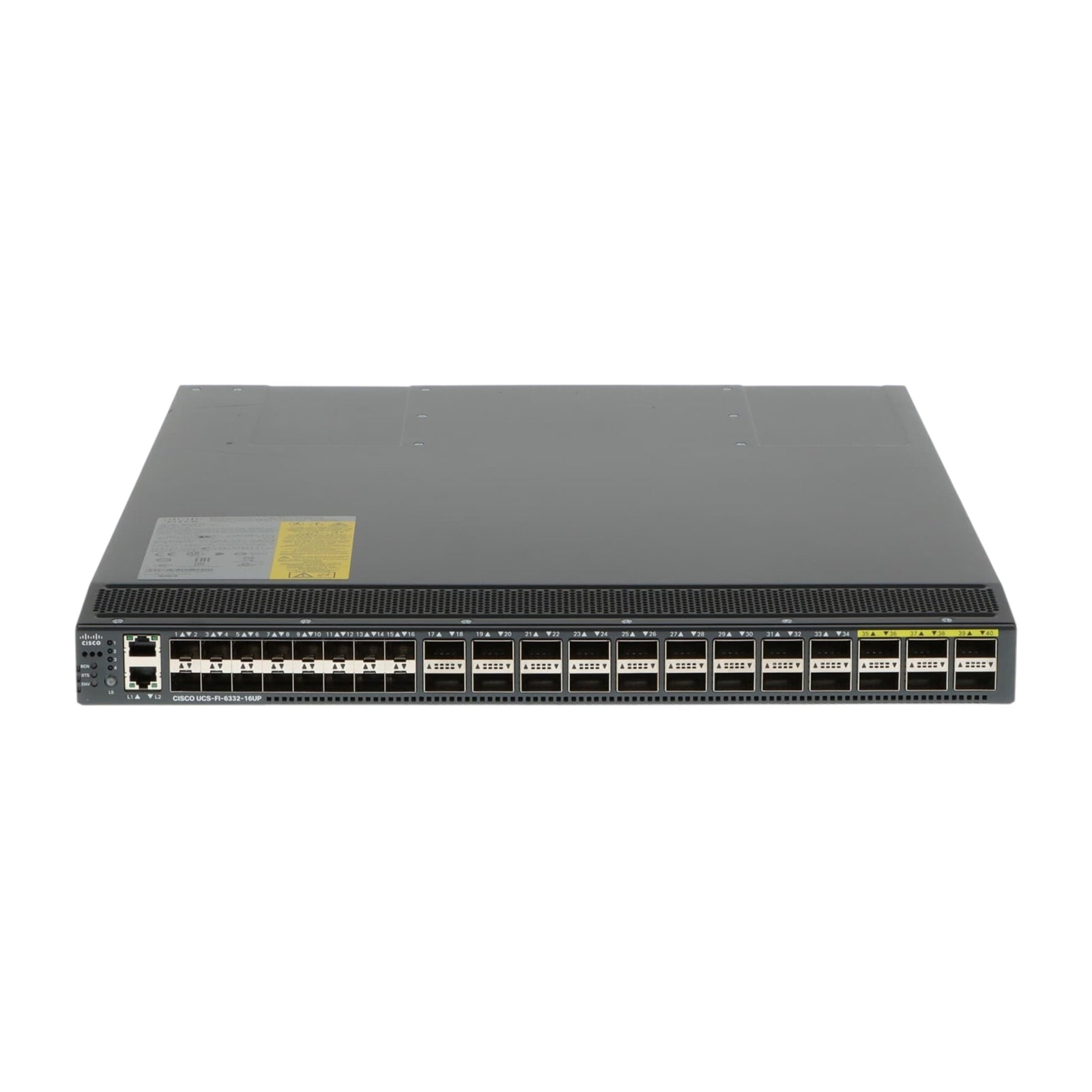 CiscoUCS-FI-6332-16UP 16UP 1RU FI 24 QSFP+ 16UP 4x40G Lic 8xUP Lic Grade A (Used - Good)